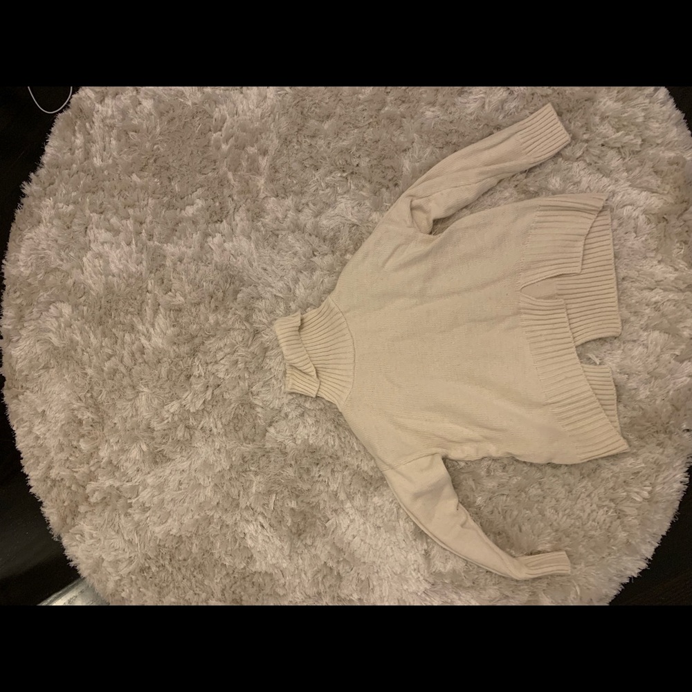 Cream turtleneck from SHEIN for women.